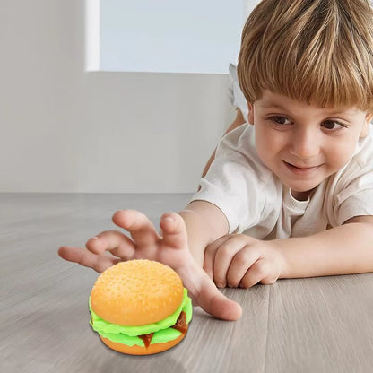 Burger anti Stress Tearable 3D Hamburger Decompressions Toys Stress Relief Toy Burger Stress Ball Squeeze Ball